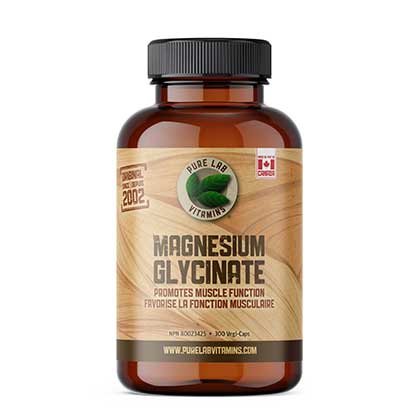 Pure Lab Magnesium Glycinate, 300 Veg Capsules