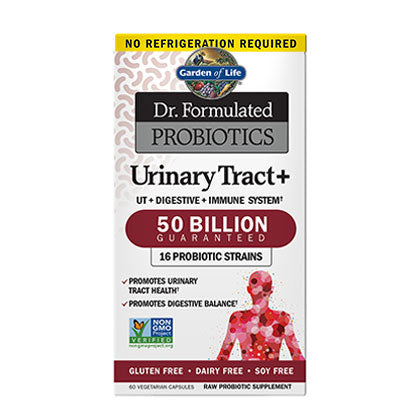 Garden of Life Dr. Formulated Probiotics - Urinary Tract, 50 Billion, 60 Veg Capsules.