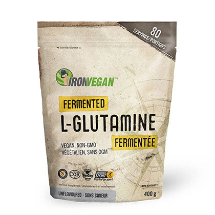 IronVegan Fermented L-Glutamine - 400g (Unflavoured).