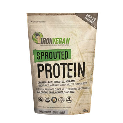 IronVegan Sprouted Protein - Unflavoured, 500g.