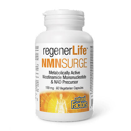 Natural Factors RegenerLife NMNSURGE 150mg, 60 Veg Capsules