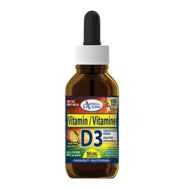 Omega Alpha Vitamin D3, 50ml Concentrate (Drops)