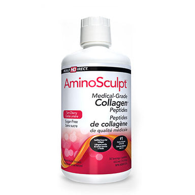 Health Direct Amino Sculpt, 443ml, Tart Cherry Flavor. Medical grade collagen.
