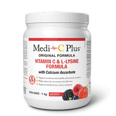 Medi C Plus Powder with Calcium, berry flavour, 1 kg.