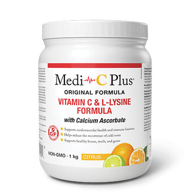 Medi C Plus Powder with Calcium, citrus flavour, 1 kg.