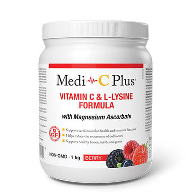 Medi C Plus Powder with Magnesium, berry flavour, 1 kg. 