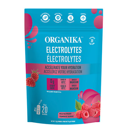 *Organika Electrolytes - WildRaspberry - 70g | 20 Sachets - SALE