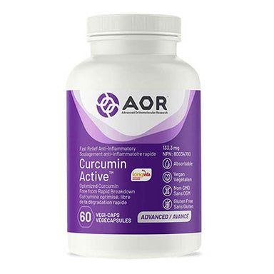 AOR Curcumin Active, 60 vege caps. Fast pain relief and anti-inflammatory.