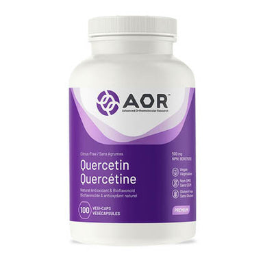 AOR Quercetin, 100 vege caps. Works as a capillary/blood vessel protectant.