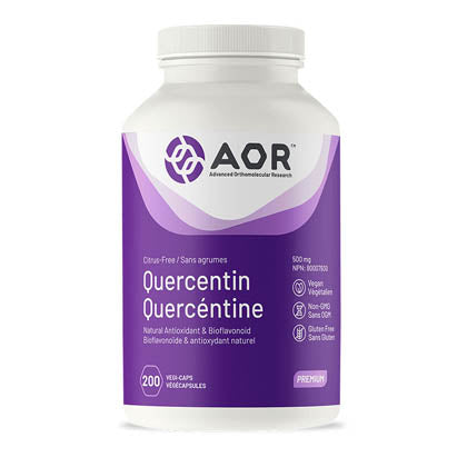 AOR Quercetin, 200 vege caps. Works as a capillary/blood vessel protectant.