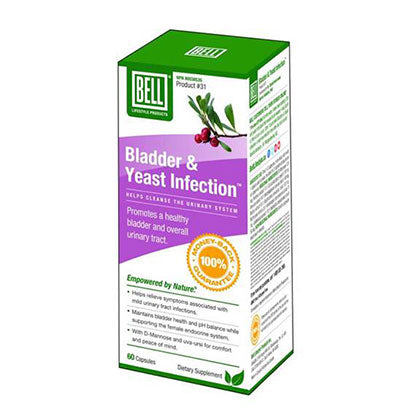 BELL Bladder & Yeast Infection, 60 Capsules.