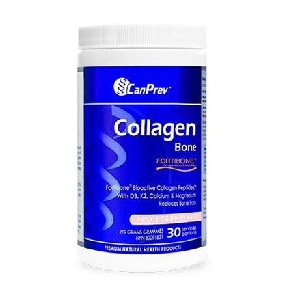 CanPrev Collagen Bone with Vit D3, K2, Calcium & Magnesium, 210g. Reduces bone loss.