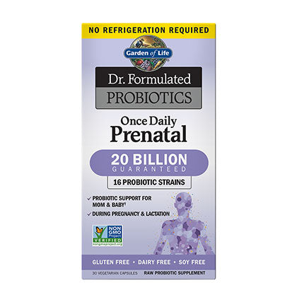 Garden of Life Dr. Formulated Probiotics - PreNatal, 20 Billion, 30 Veg Capsules.
