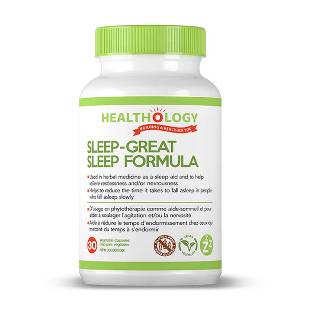 Healthology Sleep - VEGAN Great Sleep Formula, 30 Veg Capsules