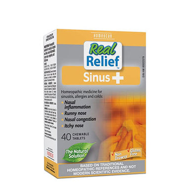 Homeocan Sinus+, 40 Chewable Tablets, Real Relief Brand