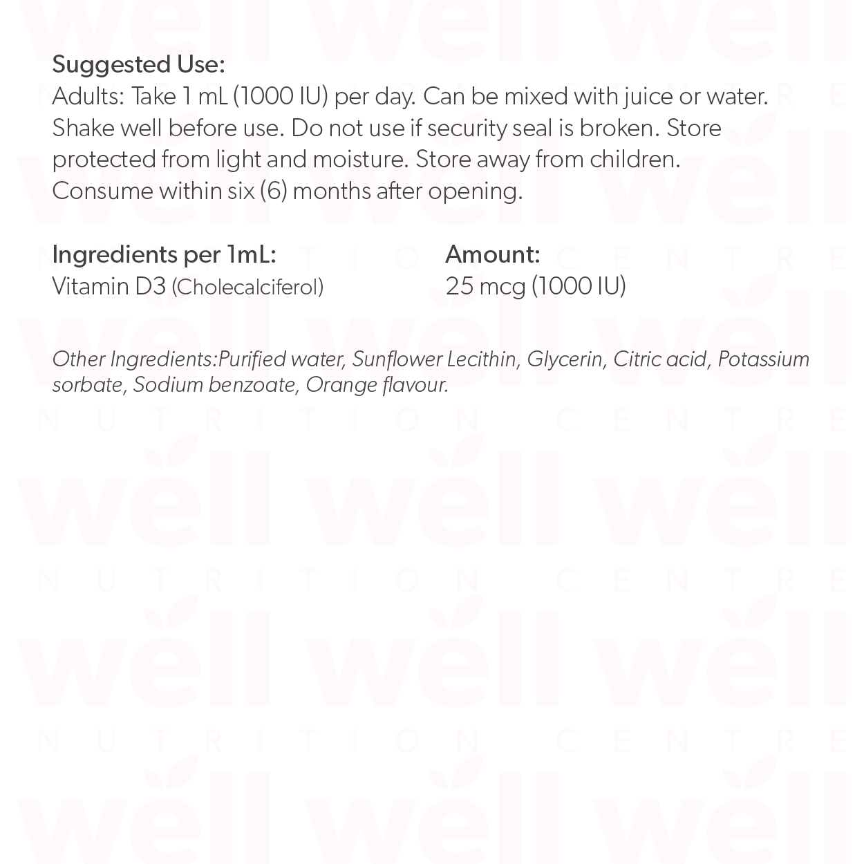 Omega Alpha Vitamin D3, 50ml | Orange