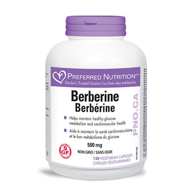 Preferred Nutrition Berberine 500mg, 120 Veg Capsules