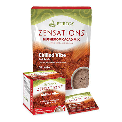 Purica Zensations Chilled Vibe - Red Reishi Mushroom Cacao Mix, 150g