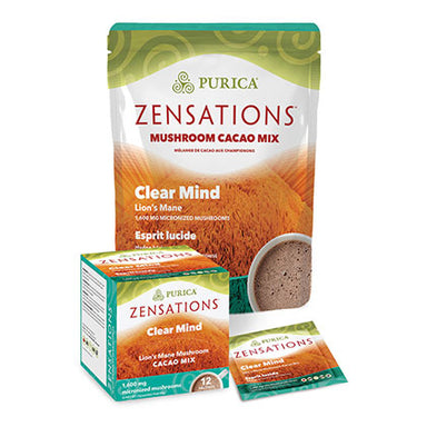 Purica Zensations Clear Mind - Lion's Mane Cacao Drink Mix, 150g