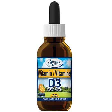 Omega Alpha Vitamin D3, 50ml | Orange