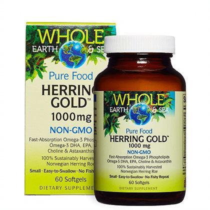 Whole Earth & Sea Herring Gold - 1000mg, 60 Softgels 