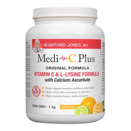 Medi C Plus Powder with Calcium, citrus flavour, 1 kg.