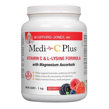 Medi C Plus Powder with Magnesium, berry flavour, 1 kg. 