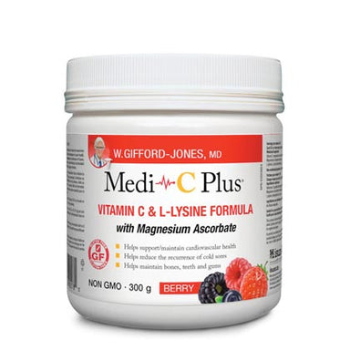 Medi C Plus Powder with Magnesium, berry flavour, 300g.