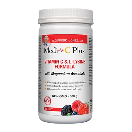 Medi C Plus Powder with Magneisum, berry flavour, 600g. 